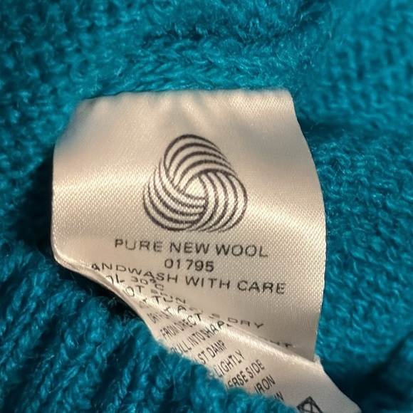 Tulchan pure new wool vintage crewneck sweater sz L - Picture 6 of 6